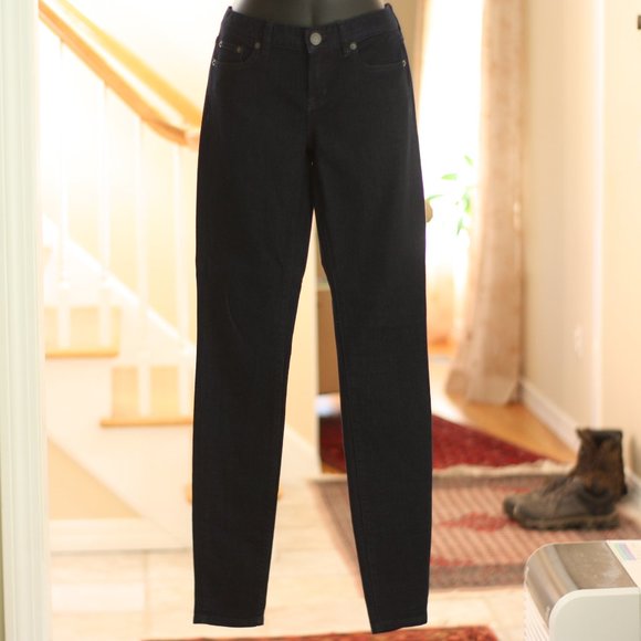 J. CREW Dark Wash Skinny Blue Jeans - Picture 1 of 3